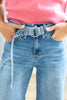 Main Character Belted Wide Leg Jeans