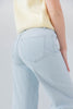 Barely Blue Bleach Wash Wide Leg Crop Jeans