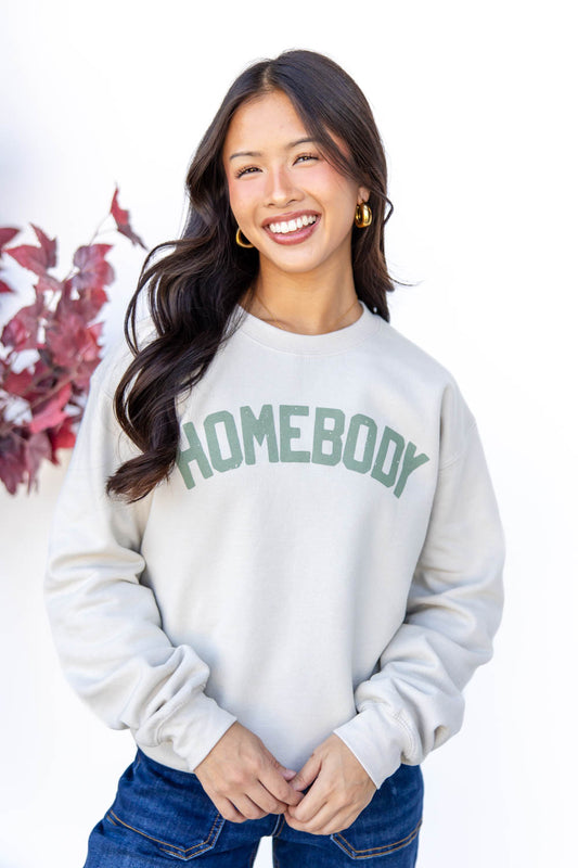 Homebody Graphic Crewneck Sweatshirt