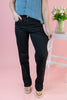 Midnight Move Black Straight Leg Jeans