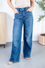 Never Better Dark Wash Baggy Jeans