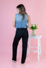 Midnight Move Black Straight Leg Jeans