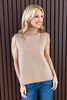 Cozy Cool Sleeveless Turtleneck Sweater