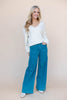 Calm Waters Teal Wide Leg Jeans