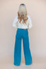 Calm Waters Teal Wide Leg Jeans