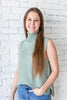 Cozy Cool Sleeveless Turtleneck Sweater
