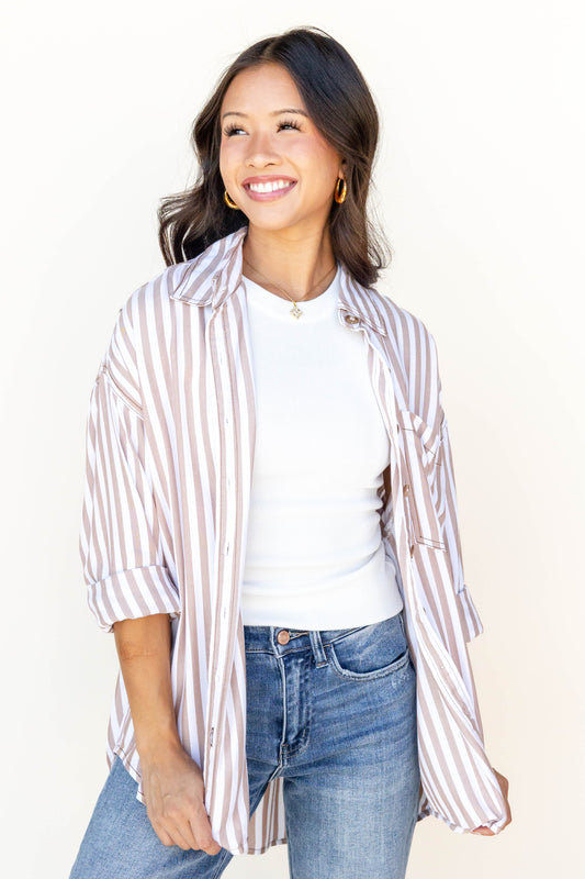 Dockside Morning Button Down Top