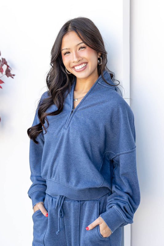Sleek Street Half Zip Sweatshirt