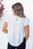 Effortless Edge Short Sleeve Blouse
