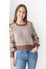 Patchwork Princess Cable Knit Sweater