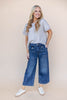 Lucky Break Crop Wide Crop Utility Jeans