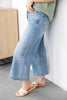 Flex Appeal Vintage Wash Wide Crop Jeans