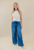 Almost Famous Wide Leg Brushed Denim Jeans