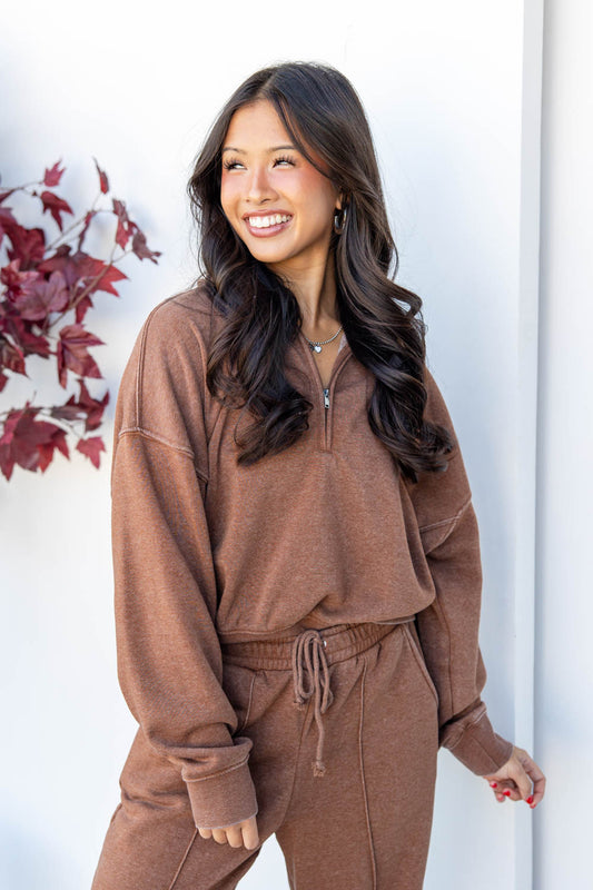Sleek Street Half Zip Sweatshirt