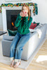 Fireplace Fits Mock Neck Sweater