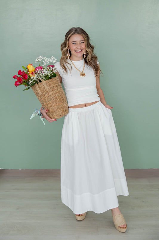 Quiet Desire High Waist Midi Skirt