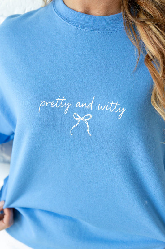 Pretty And Witty Graphic Sweatshirt