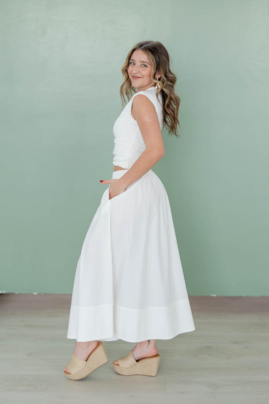 Quiet Desire High Waist Midi Skirt