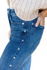 Studded Straight Leg Jeans