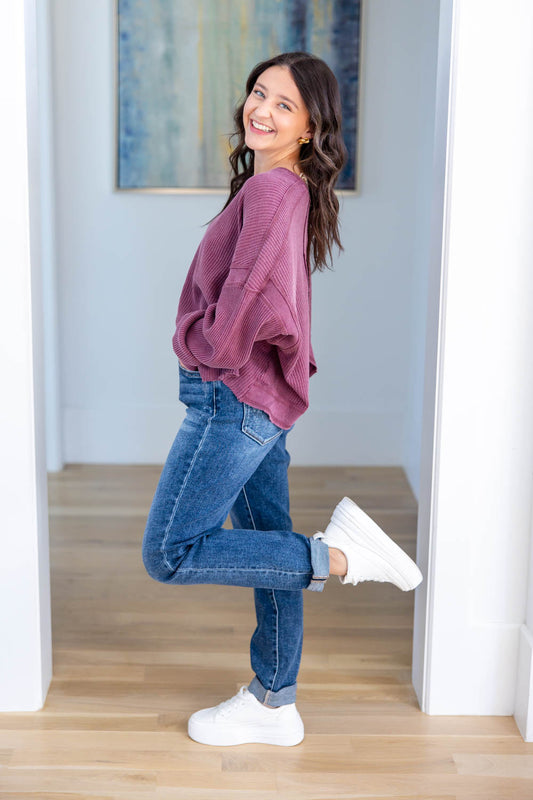 The Blueprint Bleach Splashed Boyfriend Jeans