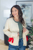 Ribbon Ready Bow Cardigan Sweater