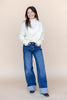 Game Changer Cuffed Wide Leg Jeans
