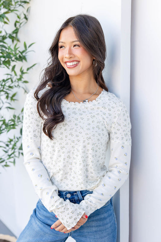 Rosewater Romance Long Sleeve Top