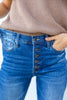 Breaking Rules Button Fly Skinny Jeans
