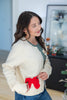Ribbon Ready Bow Cardigan Sweater