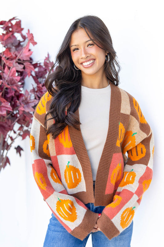 Patch Me In Cardigan Sweater