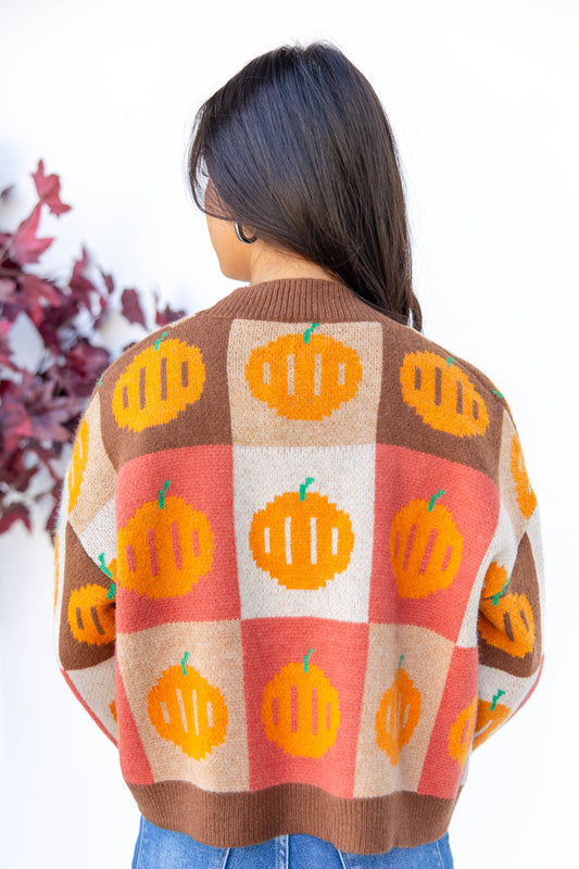 Patch Me In Cardigan Sweater