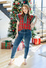 Festive Flutter Plaid Top