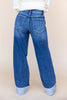 Game Changer Cuffed Wide Leg Jeans