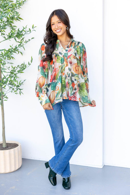 Bright Side Babe Button Down Blouse