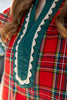 Festive Flutter Plaid Top