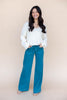 Calm Waters Teal Wide Leg Jeans