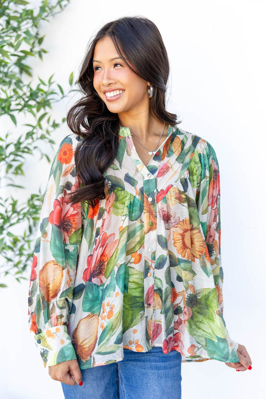 Bright Side Babe Button Down Blouse