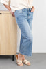 Flex Appeal Vintage Wash Wide Crop Jeans