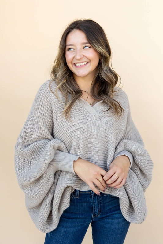 Timeworn Threads Balloon Sleeve Sweater