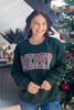 Plaid Merry Graphic Crewneck Sweatshirt