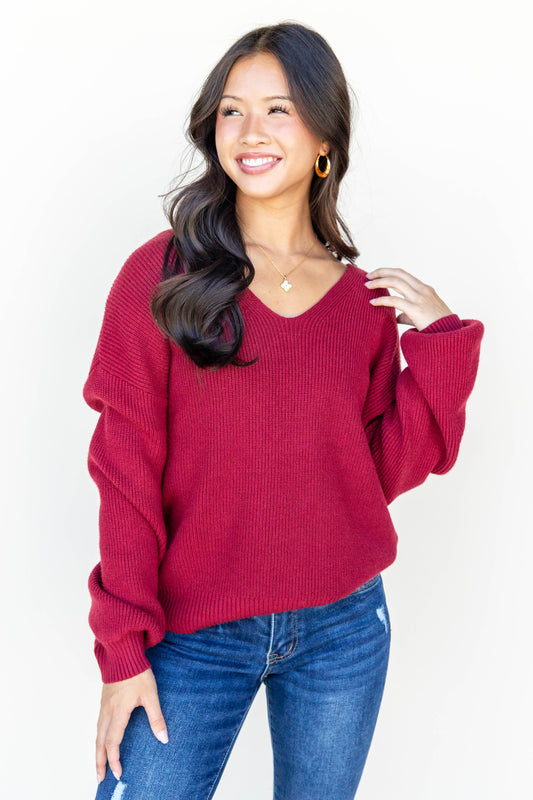 Knot Over You Long Sleeve Sweater