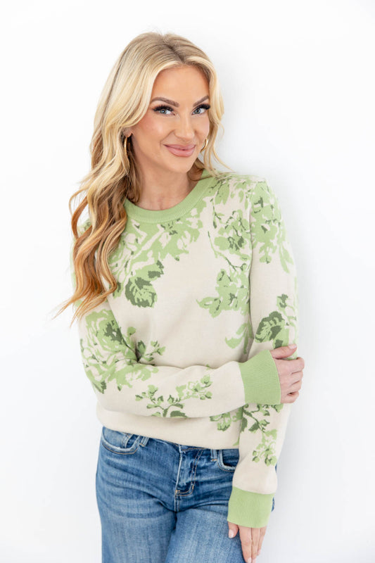Dreamy Charm Floral Sweater