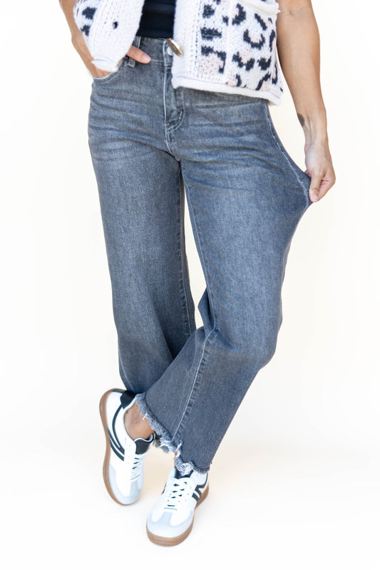 Shadow Play Slim Wide Crop Jeans