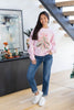 Pastel Christmas Tree Graphic Crewneck Sweatshirt