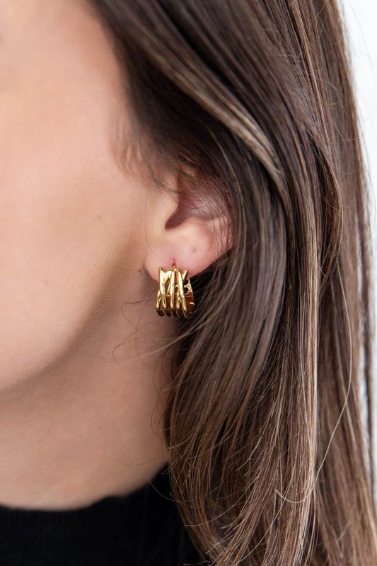 Fierce Finish Layered Hoop Earrings