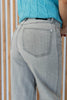 Slay the Gray Front Seam Wide Leg Jeans