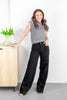 After Hours Black Wide Leg Jeans