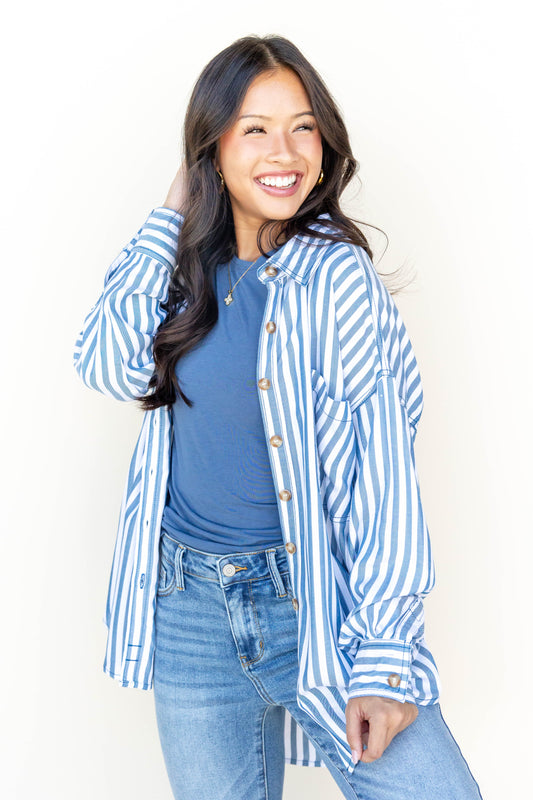 Dockside Morning Button Down Top