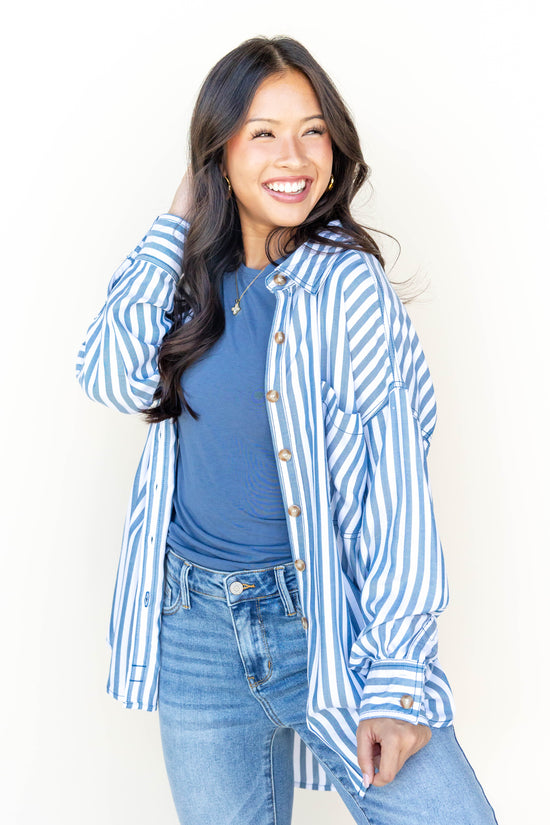 Dockside Morning Button Down Top