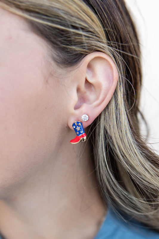 Kickin' It Red, White & Blue Earrings